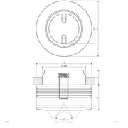 EVN Lichttechnik - Downlight/Strahler/Flutlicht HV-Halbeinbauleuchte 753922 schwenkbar