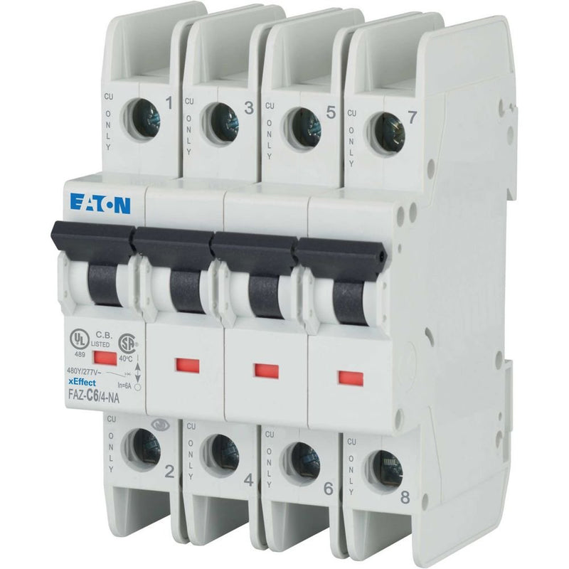 Eaton - Leitungsschutzschalter FAZ-C6/4-NA 6A Charakt.: C, NA