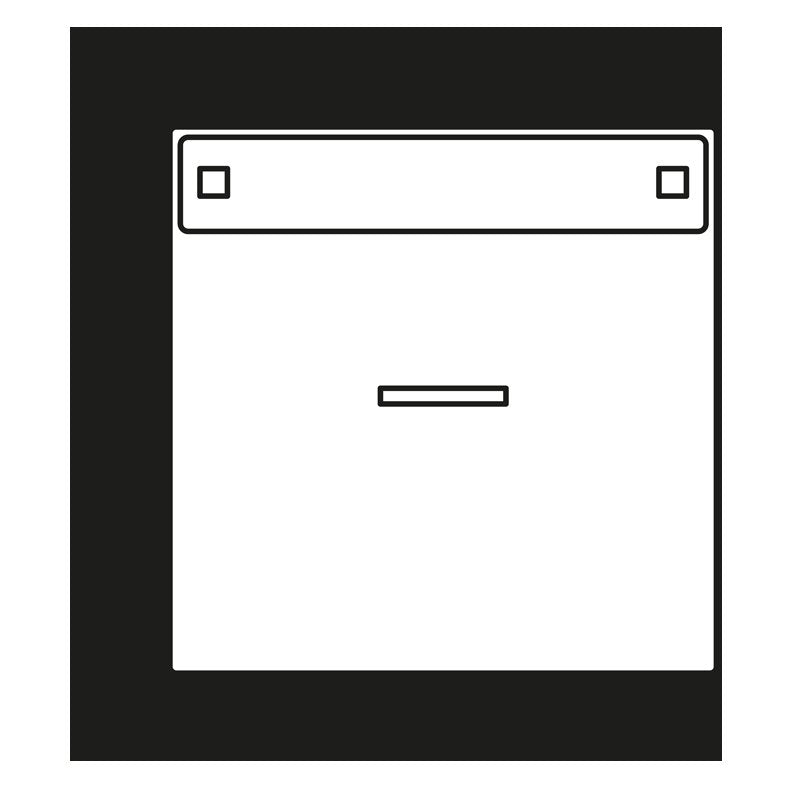Jung - Abdeckung/Bedienelement für Installationsschalterprogramme Wippe Schriftfeld anth AL 2990 NAKO5 AN für Kontrollschalter