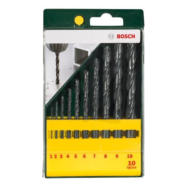 Bosch - Bohrer-Set Metallbohrer-Set HSS-R, 2607019442 10-teilig, 1 - 10 mm