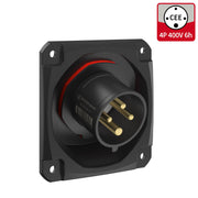 Walther Werke - CEE-Gerätestecker (IEC 60309) CEE NEO Anbaugerätestecker FW712406CC schräg 16A 4P 6h
