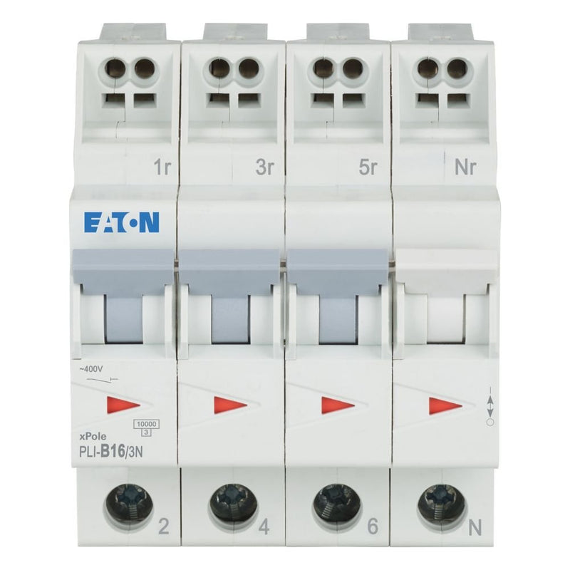 Eaton - Leitungsschutzschalter PLI-B16/3N B 16A, 3p+N Steckkl