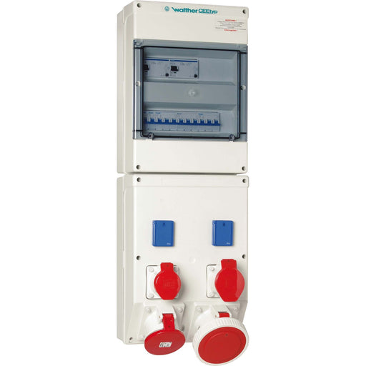 Walther Werke - CEE-Steckdosen-Kombination (IEC 60309) Steckdosenkombination 68591AE Wandgehäuse