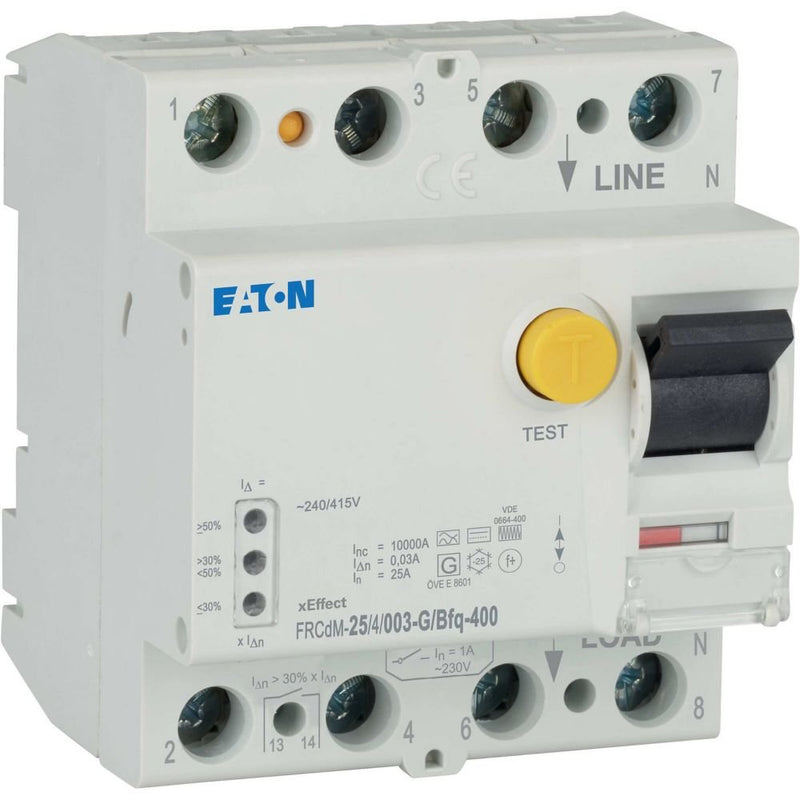 Eaton - Fehlerstrom-Schutzschalter FI Schalter FRCdM25/4/003GBfq400 4p, 25A, 30 mA