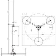 DEHN - Fangeinrichtung für Blitzschutz Fangmast FM D50 10 29 #819380 00GFKAL DBS KB STTZN