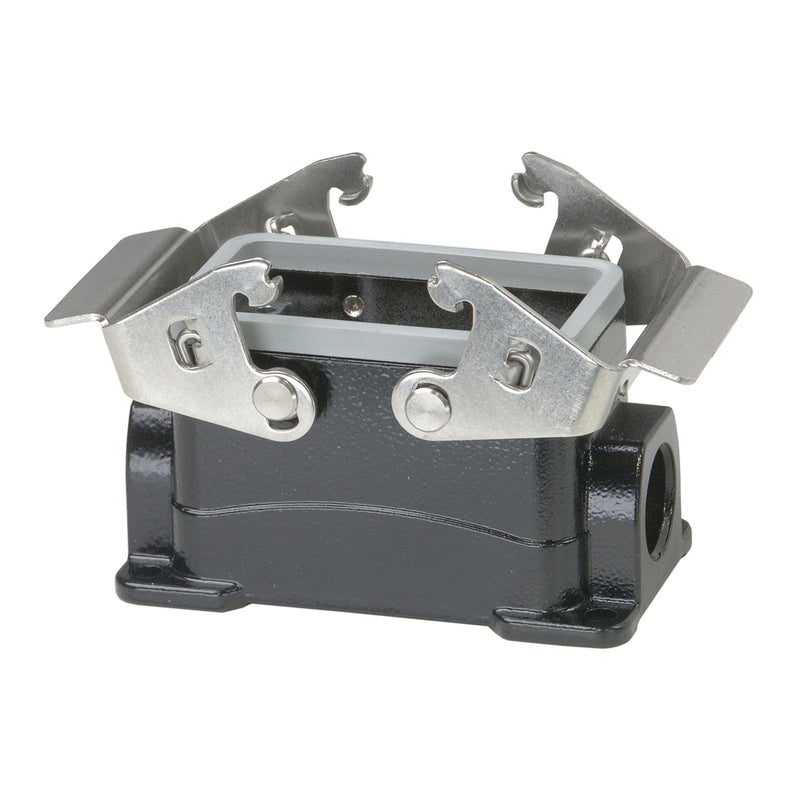Walther Werke - Gehäuse für Rechtecksteckverbinder Sockelgehäuse P741110MS BHT10 53mm hoch,sw