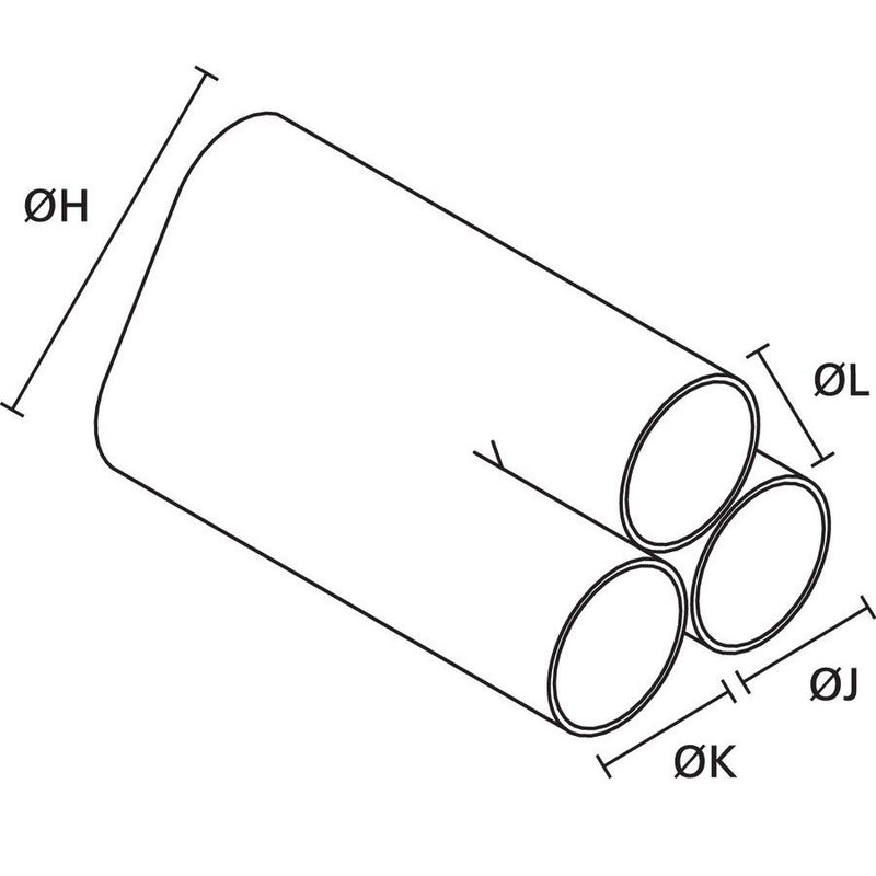 HellermannTyton - Aufteilkappe Flachprofilformteil 573H535-9 PO-X BK 5 schwarz − 100 Stück