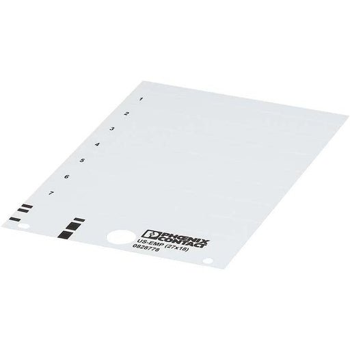 Phoenix Contact - Kabelmarkierungssystem Einrastschild US-EMP (29X8) − 10 Stück
