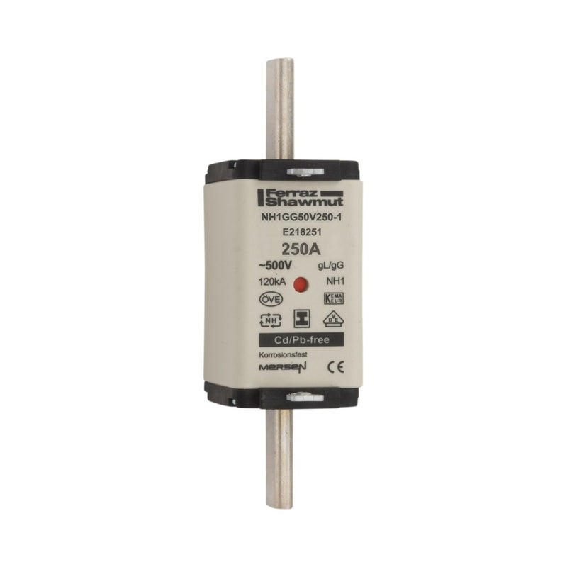 Mersen - Messersicherung NH-Sicherungseinsatz SG NH1GG50V250-1 Gr.1 gG 250A/500V KM