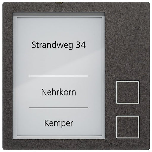 TCS Tür Control - Funktionsmodul für Türkommunikation Klingeltastenmodul AMI10912-0057 2-Tasten SW