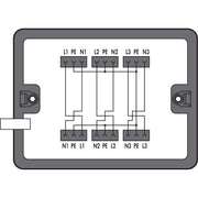 WAGO - Kompaktverteiler für steckbare Gebäudeinstallation Verteilerbox 899-631/450-000 6 Ausgänge,schwarz