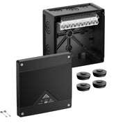 Spelsberg - Dose, Gehäuse für Montage auf der Wand/Decke Abzweigkasten Abox Pro 100-10²/sw