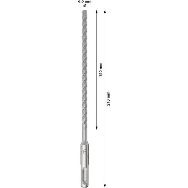 Bosch - Bohrer PRO SDS plus-5X 2608833893VE(10) Hammerbohrer 6 x 150