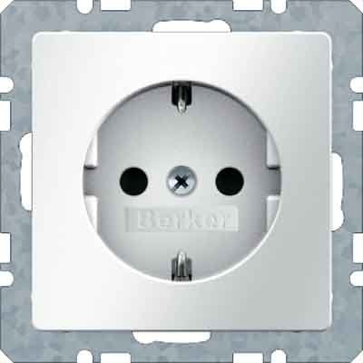 Berker - Steckdose SCHUKO-Steckdose 47236089 polarweiss samt