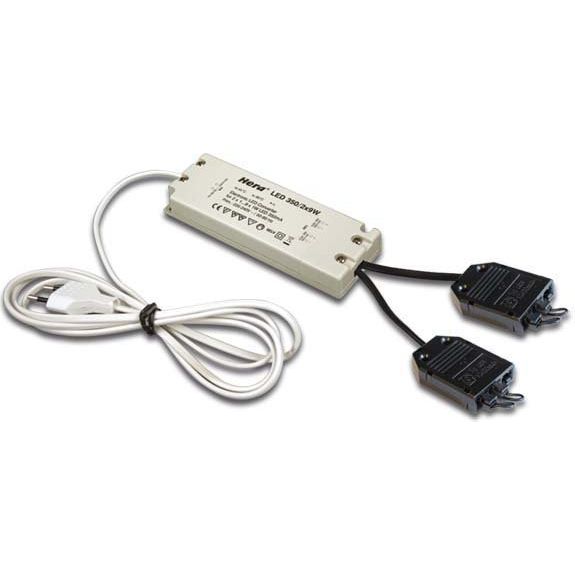 Hera - LED-Betriebsgerät LED Trafo 350mA/2x9W 61500300923 2m Leitung+Eurosteck  − 1 Stück