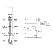 WAGO - Feldbus, Dez. Peripherie - Funktions-/Technologie-Modul 4 Pulsweitenausgänge 750-677/040-000 V,0,2 A