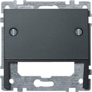 Merten - Einsatz/Abdeckung für Kommunikationstechnik Schrägauslass anth 464614 für Datenanschluss