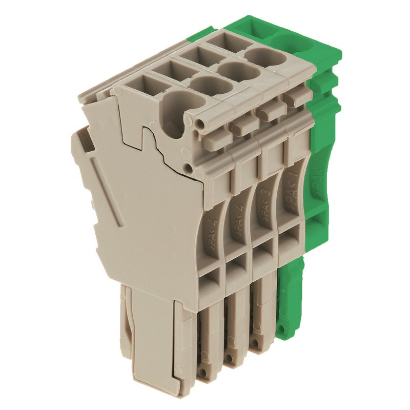 Weidmüller - Zubehör/Ersatzteile für Klemmen Stecker ZP2.5/1AN/QV/5GN/BE Steckanschl.,2.5mm² − 100 Stück