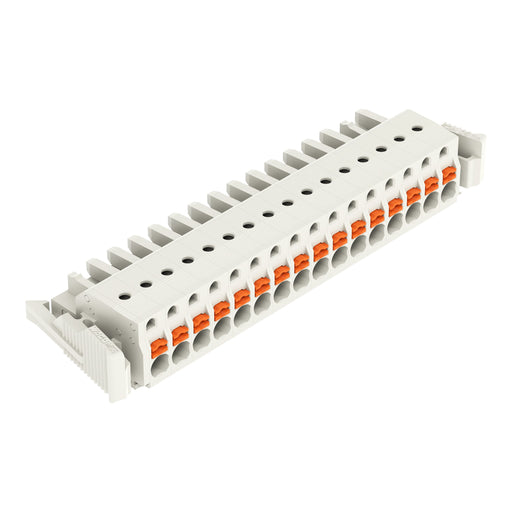 WAGO - Kabelsteckverbinder für Leiterplattensteckverbinder 1-Leiter-Federleiste 2721-116/037-000 Push-inCAGECLAMP,lgr − 10 Stück