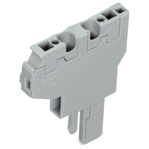 WAGO - Ein- und mehrpolige Klemmenleiste 2-Leiter-Anfangsmodul 769-504 CAGECLAMP,4mm²,grau − 250 Stück