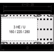 Schroff - Dach-/Bodenelement (Gehäuse/Schaltschrank) X-Abdeckblech EMC 24560052 (VE2) 84TE 235T − 2 Packung