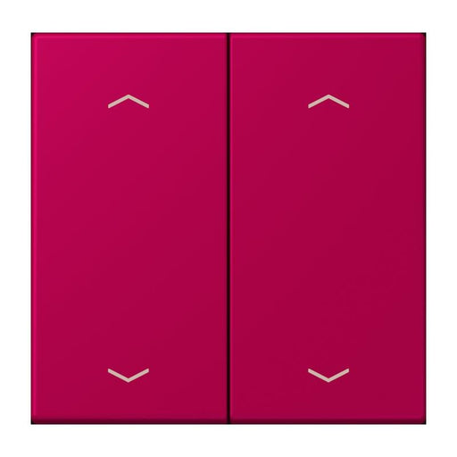 Jung - Abdeckung/Bedienelement für Installationsschalterprogramme Wippe mit Pfeilsymbolen LC 102 P 230 rouge rubia