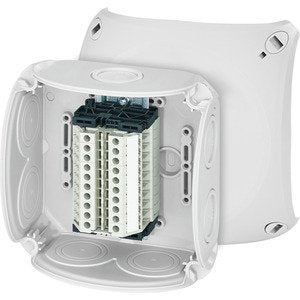 Hensel - Dose, Gehäuse für Montage auf der Wand/Decke Reihenklemmenkasten RK 0610 T 1,5-4qmm, 10 Klemmen − 1 Stück by Hensel
