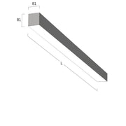 Lightnet - Decken-/Wandleuchte LED-Anbauleuchte LA5OBE-840M-L1182 4000K, schwarz