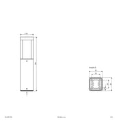 EVN Lichttechnik - Wegeleuchte LED-Wegeleuchte WLQ35071502 3000K 350mm anth