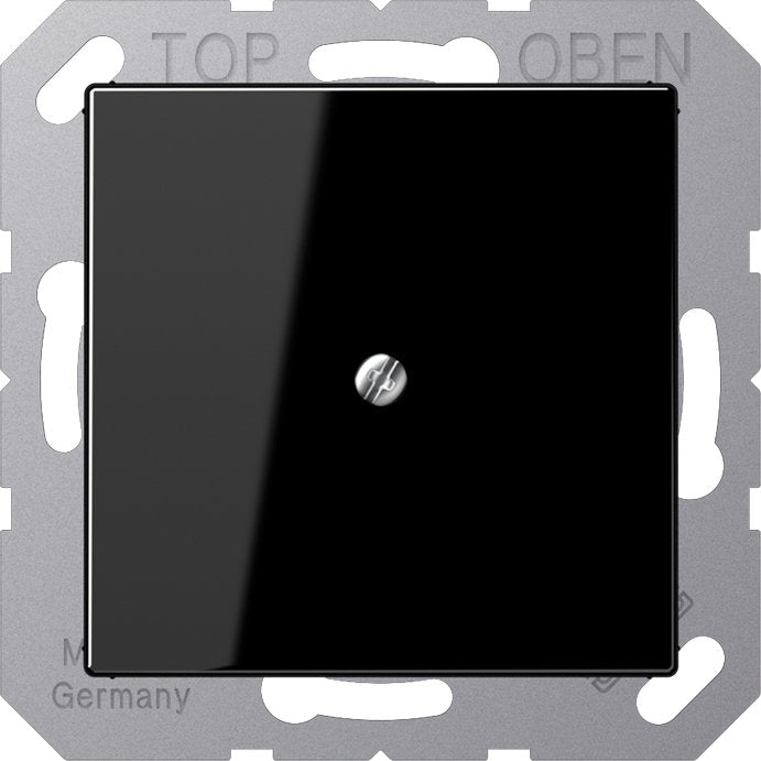 Jung - Einsatz/Abdeckung für Kommunikationstechnik Leitungsauslassdose A 590 BFA SW schwarz