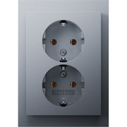 Berker - Steckdose Doppelsteckdose SCHUKO 47747003 K.5 alu matt lack