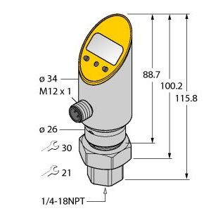 Turck - Druckschalter Drucksensor PS400R-502 #6833946 verdrehbar − 1 Stück