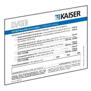 Kaiser - Zubehör/Ersatzteile für Brandabschottung Schott-Kennzeichnungssch. 9473-91 DE/GB/FR/IT