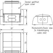 Telegärtner - Kommunikationsanschlussdose LWL Industrie Anschlussdose IP44 AP 100022788 für 2xSC-D Kupplung