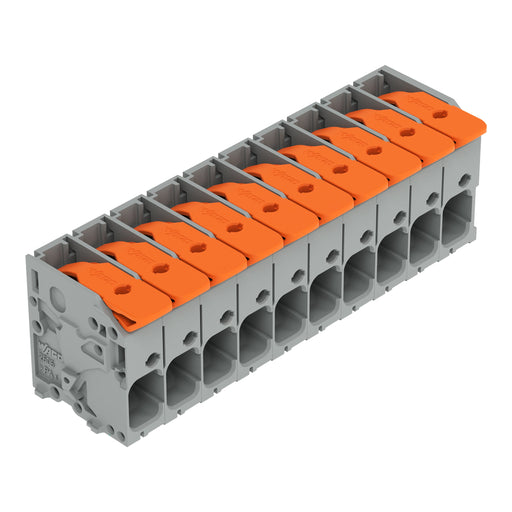 WAGO - Leiterplattenklemme Hebel 2606-1110/020-000 6mm²,grau − 25 Stück