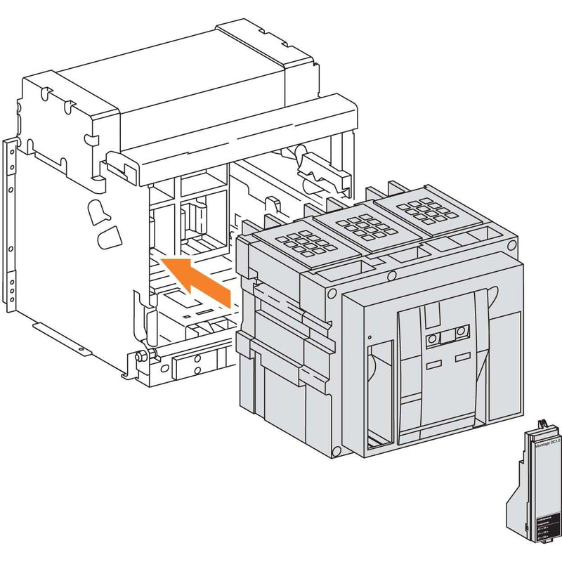 Schneider Electric - Leistungsschalter für Trafo-, Generator- und Anlagenschutz Grundrahmen, Masterpact 48647 NW40NDC-C, 4p, fest