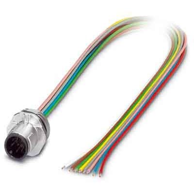 Phoenix Contact - Rundsteckverbinder, feldkonfektionierbar (Industriesteckverbinder) Einbausteckverbinder SACC-E-MS-8 #1523492 Sensor-/Aktor-Wandd.