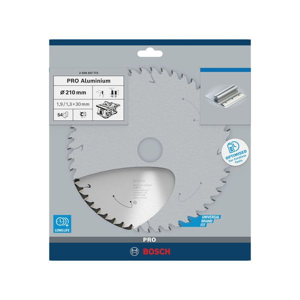Bosch - Kreissägeblatt PRO Aluminium cordless 2608837773 Kreissägeblatt 210 x