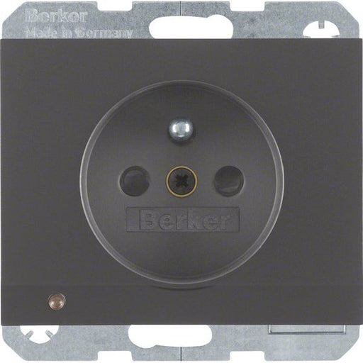 Berker - Steckdose anth/ma 6765107006 m.Schutzkontaktstift