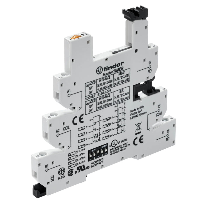 Finder - Relaissockel Schraubanschluss-Fassung 93.68.0.024 für 34.51 od. 34.81  − 1 Stück
