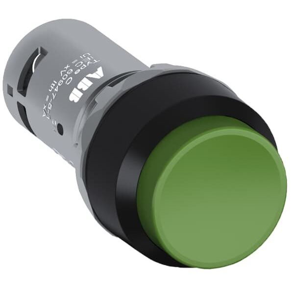 ABB Stotz S&J - Drucktaster, Komplettgerät Drucktaster CP4-10G-11 hoch gruen,1Sch/1Öff