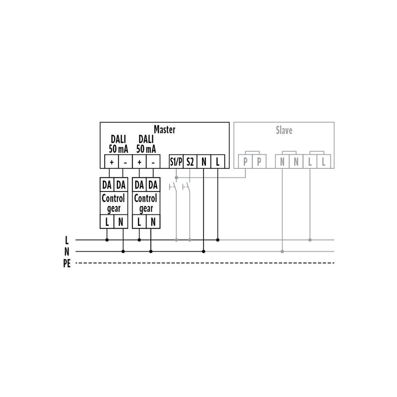 ESYLUX - Bussystem-Bewegungsmelder Decken-Präsenzmelder PD-C360i/8FMDUO DALI