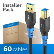 PureLink - PC-Kabel USB-A>B Kabel 0,5m FI-U300-005-PCK FlexInstall,VE 60Stk