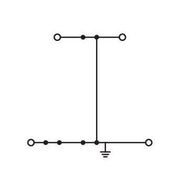 WAGO - Schutzleiter-Reihenklemme Doppelstockklemme 2002-2607 − 50 Stück