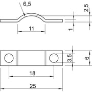OBO Bettermann - Befestigungsschelle für Kabel/Rohre Zugentlastungsschelle 7902 6 G − 100 Stück