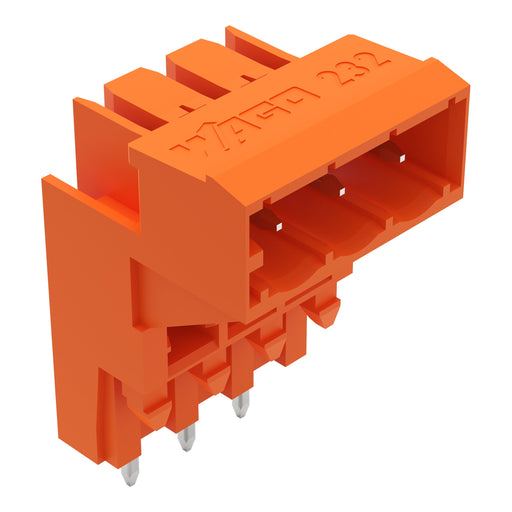 WAGO - Leiterplattensteckverbinder THT-Aufstock-Stiftleiste 232-363 1,0x1,0,abgew.,or − 100 Stück