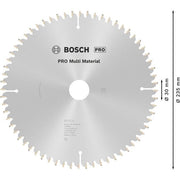 Bosch - Kreissägeblatt PRO Multi Material 2608640514 Kreissägeblatt 235 x
