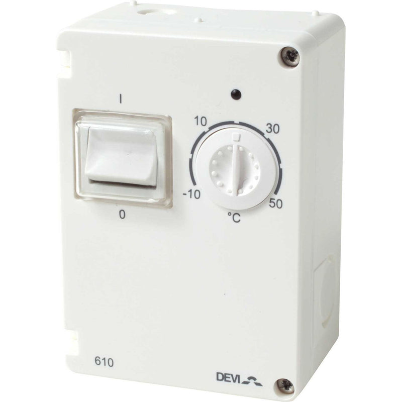 Danfoss - Raumthermostat/Uhrenthermostat Thermostat DEVIreg610 #140F1080 Leitungsfühler