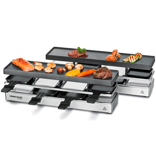 Rommelsbacher - Raclette 8er RC 1600 eds 4+4 KombiSet − 2 Stück