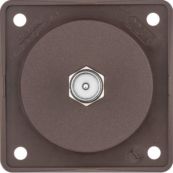 Berker - Antennensteckdose Antennen Verbinderdose TV 945812501 Berker B.Mobilbraun